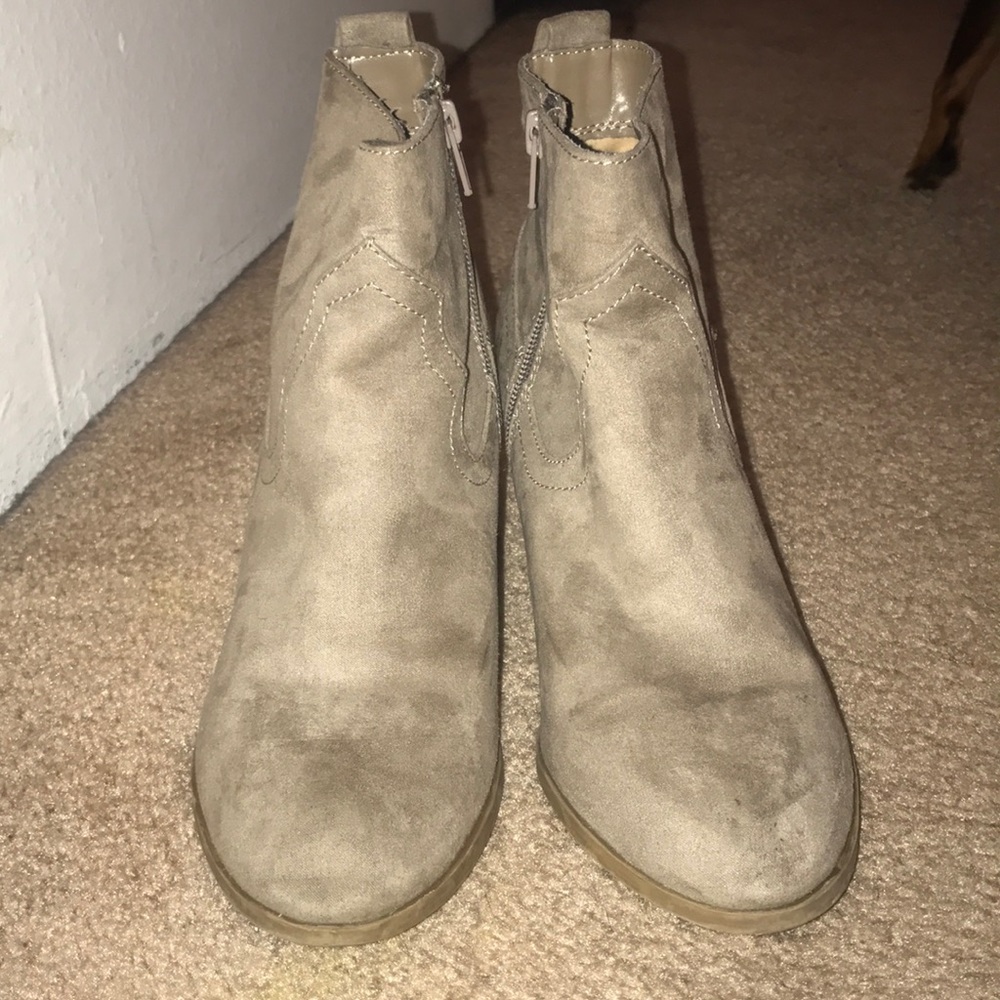 Tan ankle boots